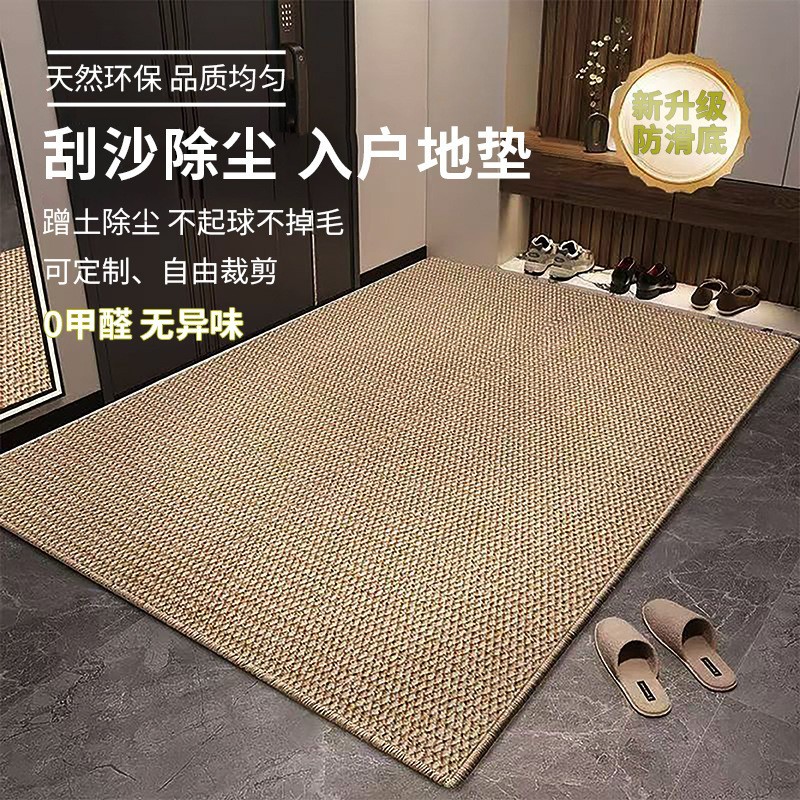 仿剑麻地毯入户门垫家用蹭蹭床边脚垫客厅耐磨耐脏摄影棚专用地垫